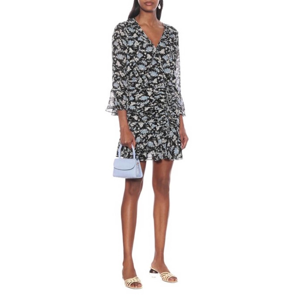 Veronica Beard Sean Floral Jacquard Silk Mini Dress